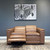 Sydney 2 Seater Sofa - Brown Leather NEW 3721-85