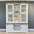 Provedore Two Tone Hutch w/ Barn Doors & Small Tv Unit 2 Sliding Doors 2 Drawers