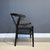 Wishbone Dining Chair - Black w/ Black Seat