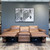 Sydney 3 Seater Sofa - Brown Leather NEW 3721-85