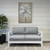 Port Fairy 4 piece Lounge Set - Aluminium Frame Powder coated - White