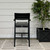 Sense 140cm Bar Table & 4 x Sorrento Bar Chair w/ Arms - Black