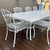 Portarlington 300cm Table & 8 Chairs - White