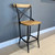 Lockhart Cross Back Bar Stool - Made from recycled materials inc. metal, timber & hardware. Item will have imperfections e.g. warping, scratches, dents, cracks, splinters & chips. These imperfections ARE NOT covered under warranty.