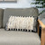 Bucke Cushion - Natural/ Charcoal