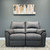 Kentucky Reclining 2 Seater - Leather Air Charcoal