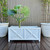Ava Rectangle Planter Boxes White