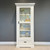 Provedore All White Single Glass Display Cabinet