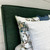 Botanical Pair European Pillowcases - Soft Hues of Green, Blue & Sand on White