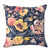 Floral Botanica Cushion 50x50cm - Lemon & Blush on BLack