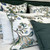 Botanical Pair Standard Pillowcases - Soft Hues of Green, Blue & Sand on White