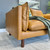 Manly Loveseat  - Tan Leather