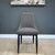 Mid Century Dining Chair Boucle Charcoal - Set of 10