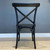 Cross Chair Black - Set of 8