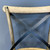 Cross Chair w/ Rattan Seat Natural - Set of 10
