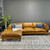 Manly Sofa Chaise - Tan Leather