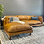 Manly Sofa Chaise - Tan Leather