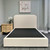 Duke - Curved Upholstered Bedhead & Floating Base - Desire Snow