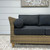 Portsea 2 Seater - Brushed Wheat / Denim Grey