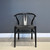 Wishbone Black Dining Chair w/ Black Seat - Set of 8