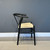 Wishbone Dining Chair - Black w/ Natural Seat - Set of 8