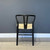Wishbone Dining Chair - Black w/ Natural Seat - Set of 8