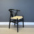 Wishbone Dining Chair - Black w/ Natural Seat - Set of 6