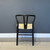 Wishbone Dining Chair - Black w/ Natural Seat - Set of 6