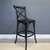 Cross Bar Stool - Black - Set of 4