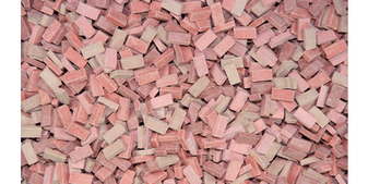 Juweela 28034 - BRICKS (NF) BRICK-RED MIX (H0) 12000 un