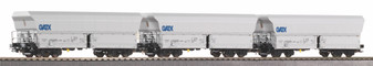 PIKO 58254 Set of 3 bulk goods wagons Falns GATX VI (DC)(HO)