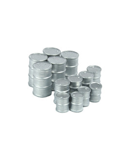 87TRAIN 22206  13 silver drums  (H0)