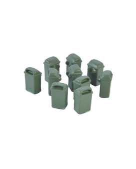 87TRAIN 22275 10 hanged bins - green (H0)