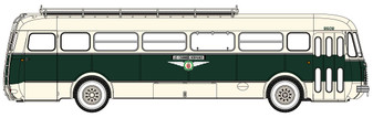 REE CB-135 Green and cream Renault R4190 coach – TRANSCAR “LES COURRIERS NORMANDS” (14) (H0)