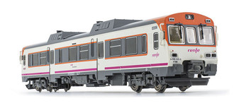 ELECTROTREN HE2504B RENFE, diesel railcar 596, "Media Distancia" livery, period VI (DC)(HO)