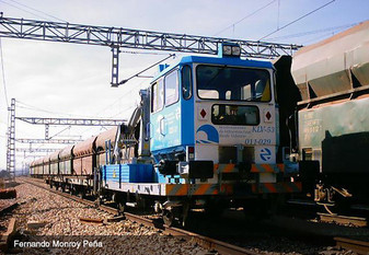 ELECTROTREN HE2009S RENFE, maintenance vehicle KLV 53, "MIT", blue livery, ep. V (DCC SOUND)(HO)