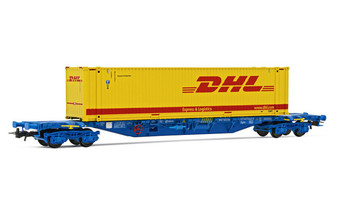 ELECTROTREN HE6069 RENFE 4-axle container wagon MMC3 with 45 container DHL (DC)(HO)