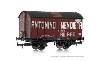 ELECTROTREN HE6060 NORTE, wine transport wagon, "Antonio Mendieta - Vinos Bilbao", ep. III (DC)(HO)
