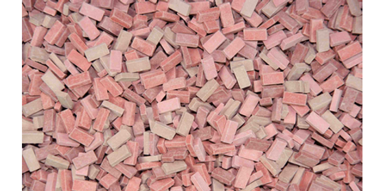 Juweela 28031 - BRICKS (NF) BRICK-RED MIX (H0) 3000 un