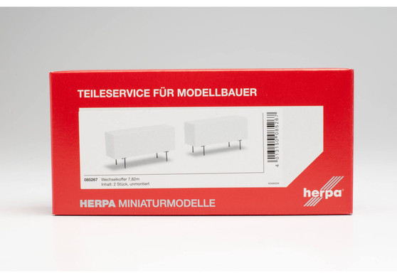 HERPA 085267 Interchangeable case 7.82m (HO) 2un