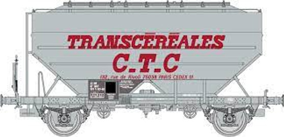 REE WB-731  Wagon céréalier Transcéréales CTC gros logo, gris, Ep. IV (DC)(HO)