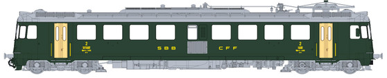 LS MODELS 17045 Electric multiple unit series RBe 4/4 of the SBB (DC)(HO)