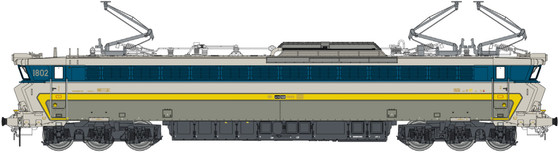 LS MODELS 12051 Electric locomotive series 1800 of the SNCB, era V (DC)(HO)