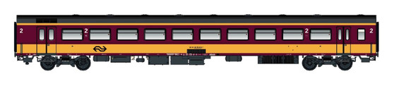 LS MODELS 44266 Passenger car IICR 2.KL. B10 of the NS, era VI, Benelux (DC)(HO)