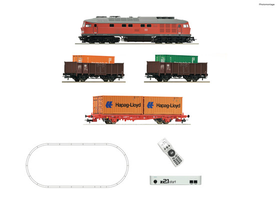 ROCO 5110003 - z21 start Digitalset: Diesel locomotive class 232 with goods train, DB AG (DC)(H0)