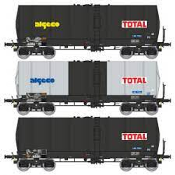 REE WB-657 SET DE 3 WAGONS CITERNE FAUVET-GIREL, BOGIES Y 23, ALGECO-TOTAL (DC)(HO)