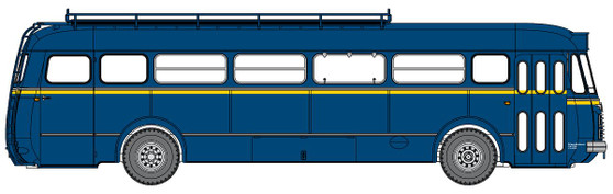 REE CB-132 Renault R4190 Navy Blue coach from CITRAM BORDEAUX (33) (H0)