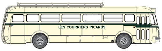 REE CB-137 Renault R4190 Cream coach – “LES COURRIERS PICARD” (62) (H0)