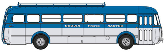 REE CB-138 Blue and Gray Renault R4190 Coach – “DROUIN Frères NANTES” (44) (H0)