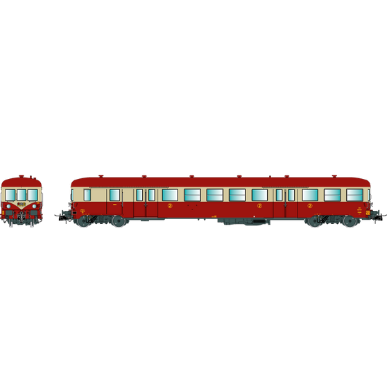 R37 41262 - ZR BDX 27111, Trailer 2nd class, 1.5 Kv – Ep 4 (DC)(H0)